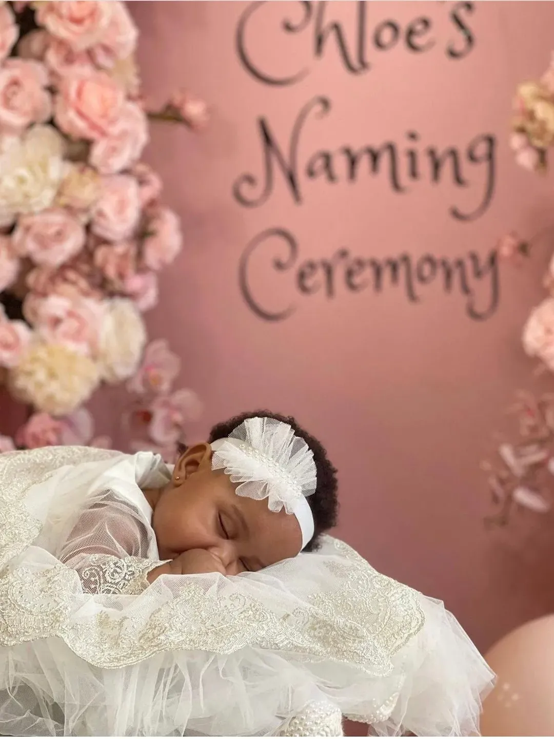 Ivory dress with gold lace, pearls and headband. Christening gown for baby girl. Baptism dress with headband. First birthday dress for girl