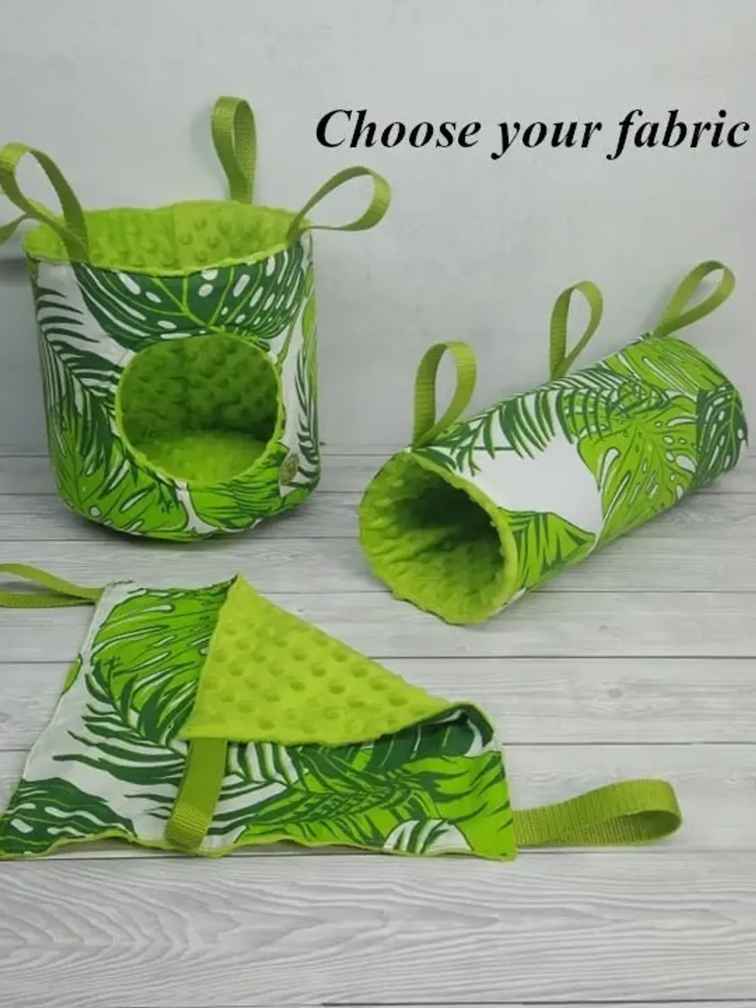 Chinchilla hammock set, rat hammock set, ferret hammock set,  ferret cage accessories, chinchilla cage accessories, chinchilla house