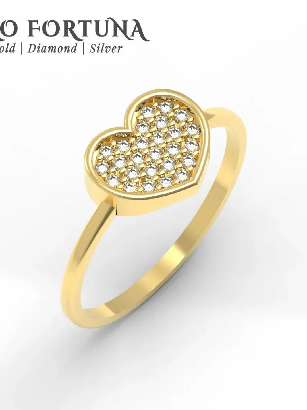 14K Gold Dainty Heart Ring for Women, Minimalistic, Stylish, Trendy, Gift for Her, Casual, Anniversary, Valentines,