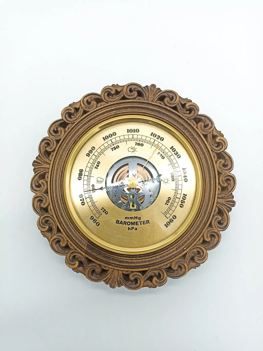 Weather Station; Barometer Hygrometer Thermometer, Wooden wall decor ...