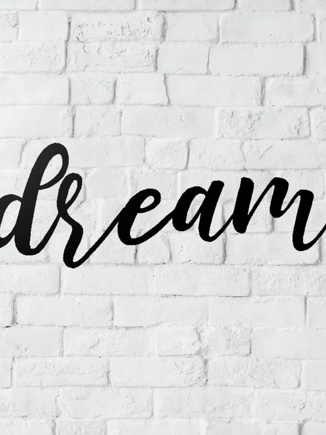 dream Metal Word Sign, dream Wall Decor, Christmas Gift, childs room decor, Teacher Word Art, Cursive dream Word