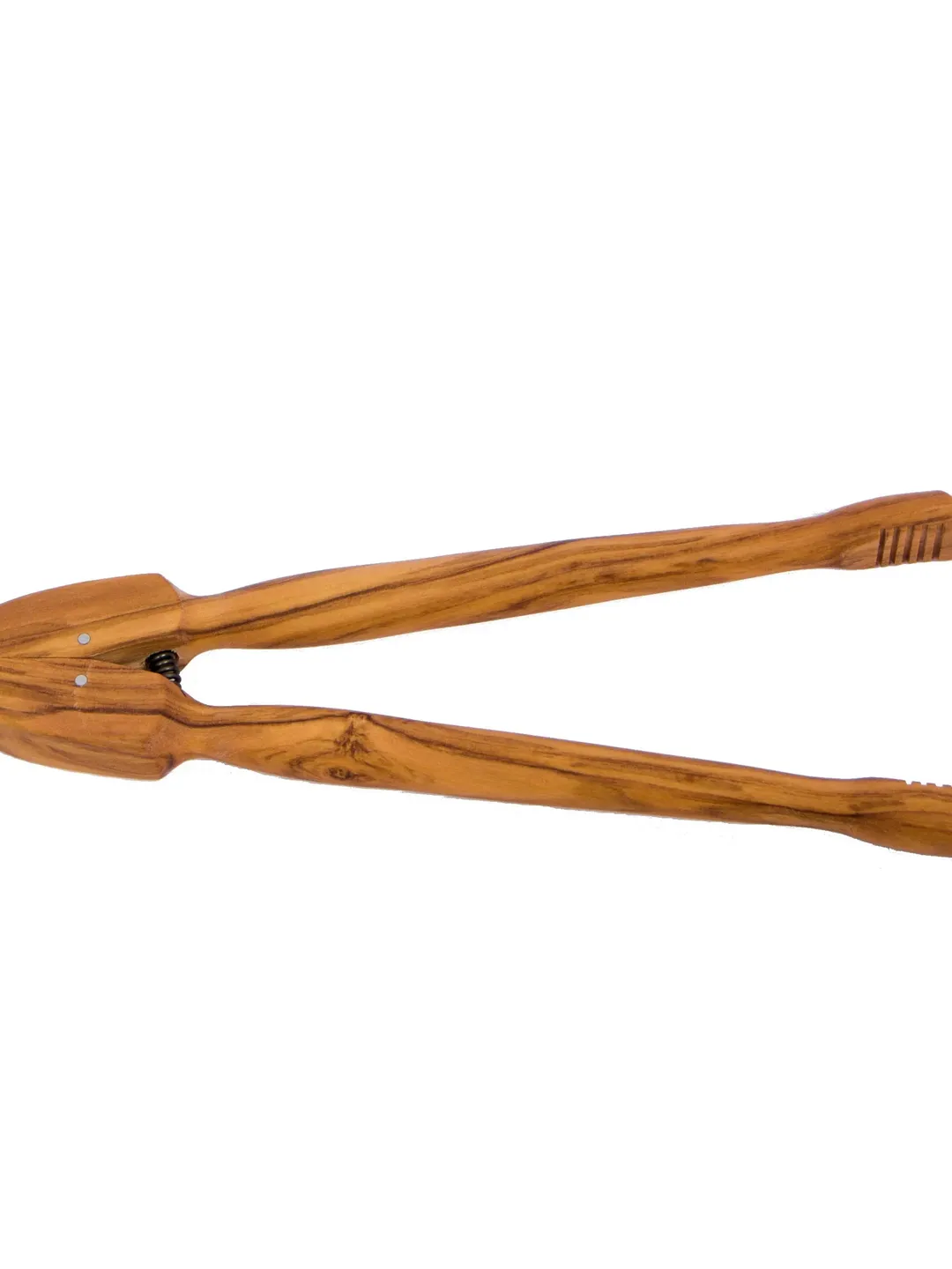 Olive-Wood Handcrafted Tong - Wooden Pickle Tong / Pince à Cornichon (18 cm / 7.09") -  Handmade in Albania - AKwood - Birthday gifts