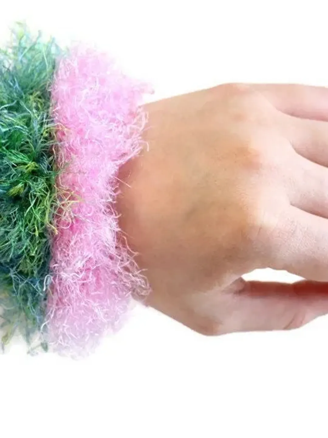 Crochet Yarn Scrunchie Set, Fuzzy Top Knot Scrunchy, Bridesmaid Proposal, Hair Ribbons and Accessorie, Mother's Day Gift for Her, Super Soft