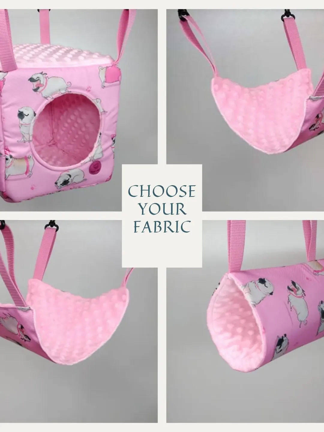 4 piece rat hammock set, ferret hammock set, chinchilla hammock set, set of hammocks for small animals, rat cage accessories