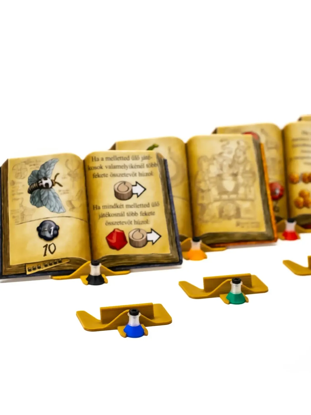 Quacks of Quedlinburg Book Holders Upgrade (8pcs) - Board Game Accessories Component Upgrades Gift for Boardgamer Gifte for Her