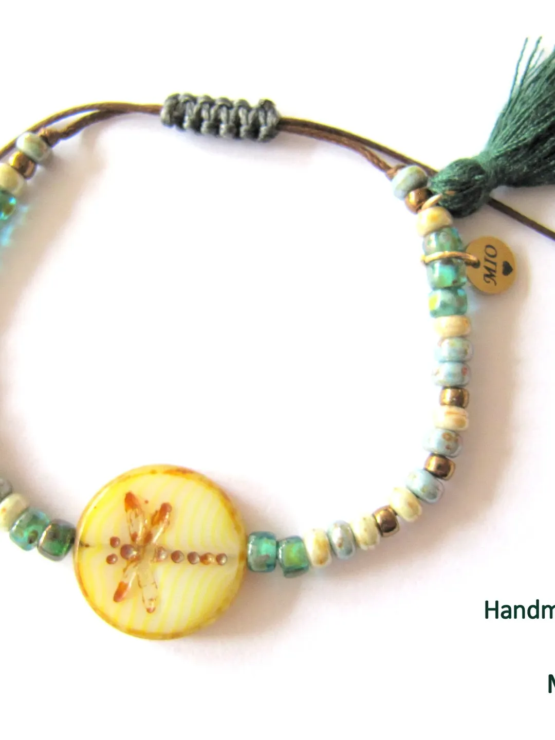 Boho bracelet green Pearls  hippie bracelet, macrame bracelet, bracelets, boho jewelry, women jewelry, tassel bracelet, green bracelet