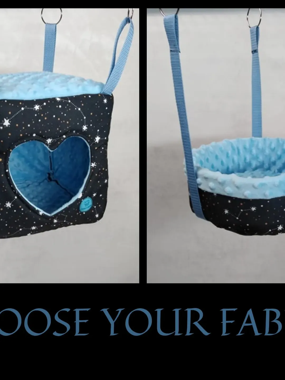 Rat hammock set, chinchilla hammock set, ferrert hammock set, chinchilla cage accessories, rat cage accessories, ferret cage accessories