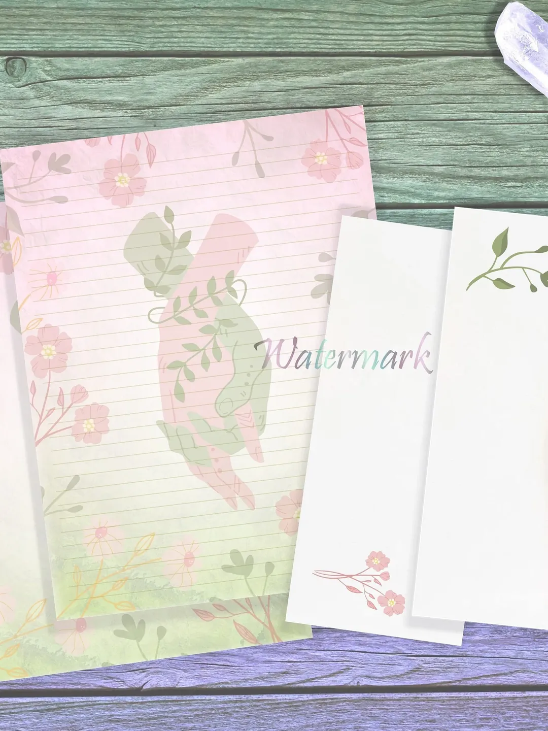 Fairy Love Writing Paper Set | Fae Stationery | Fantasy Stationery | Floral Valentine Paper | Floral Letter Paper | Love Spell Page Set