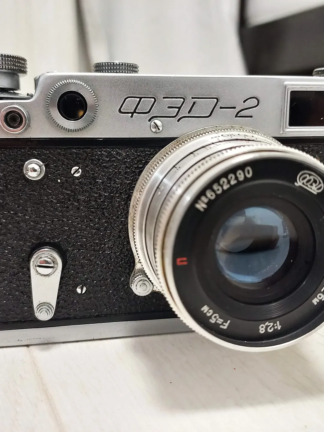 FED2 Film Rangefinder Camera  Soviet Production  Vintage Camera USSR With Industar 26m Lens + Leather Case