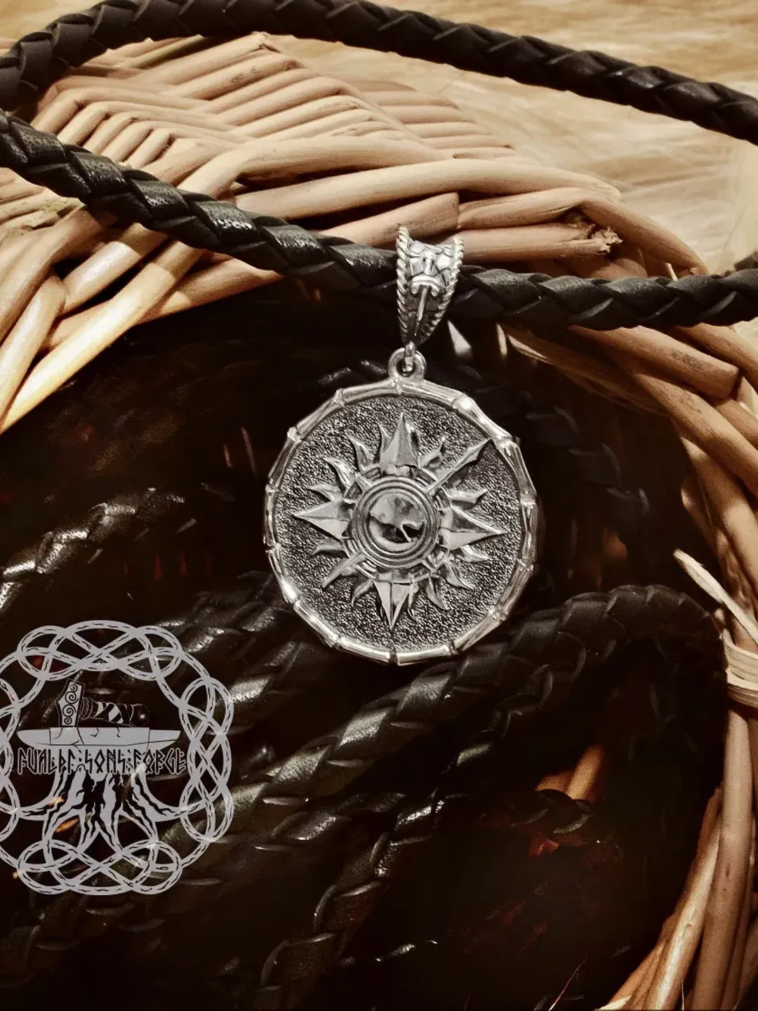 House Martell Pendant, Game of Thrones Jewelry, Sterling Silver Pendant, Game of Thrones Pendant, Martell House Amulet, Oberyn Martell