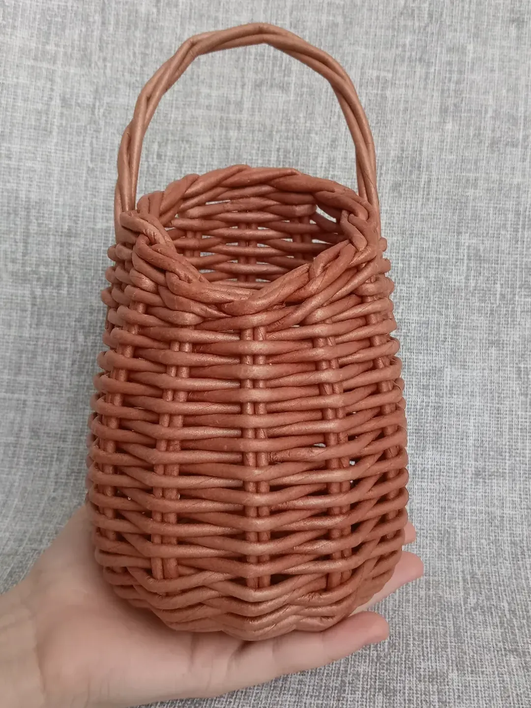 Wicker basket organizer Small Easter basket Kitchen wall organizer Small wicker basket with handle Hanging wicker basket
