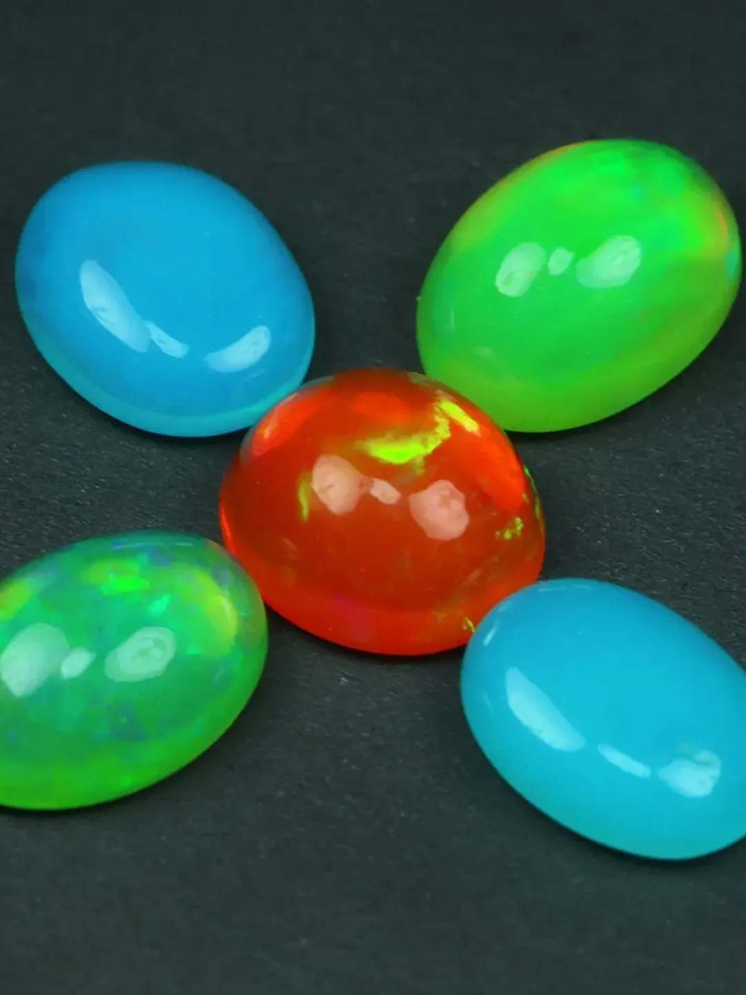 7.76 CT Astonishing Fire Flashing 100% Natural Multi Fancy Color Opal