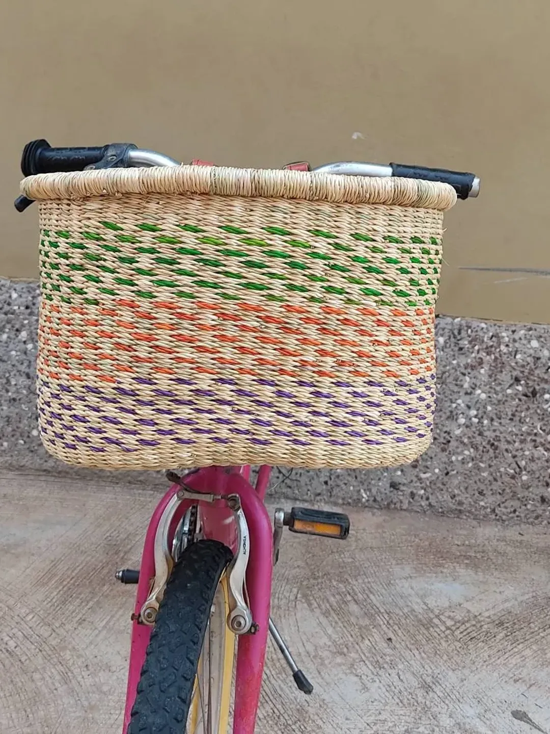 Ghana Woven Bike Basket