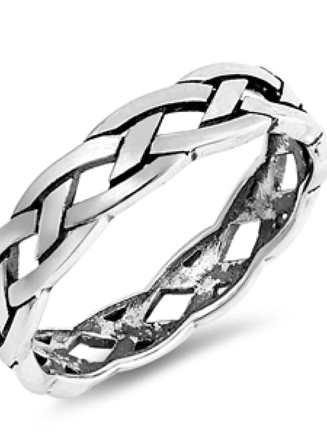 Sterling Silver Thumb Ring • Braid Band Thumb Ring • Braid Thumb Ring • Stacking Ring • Unisex Ring • Boyfriend Ring • 925 braid Ring