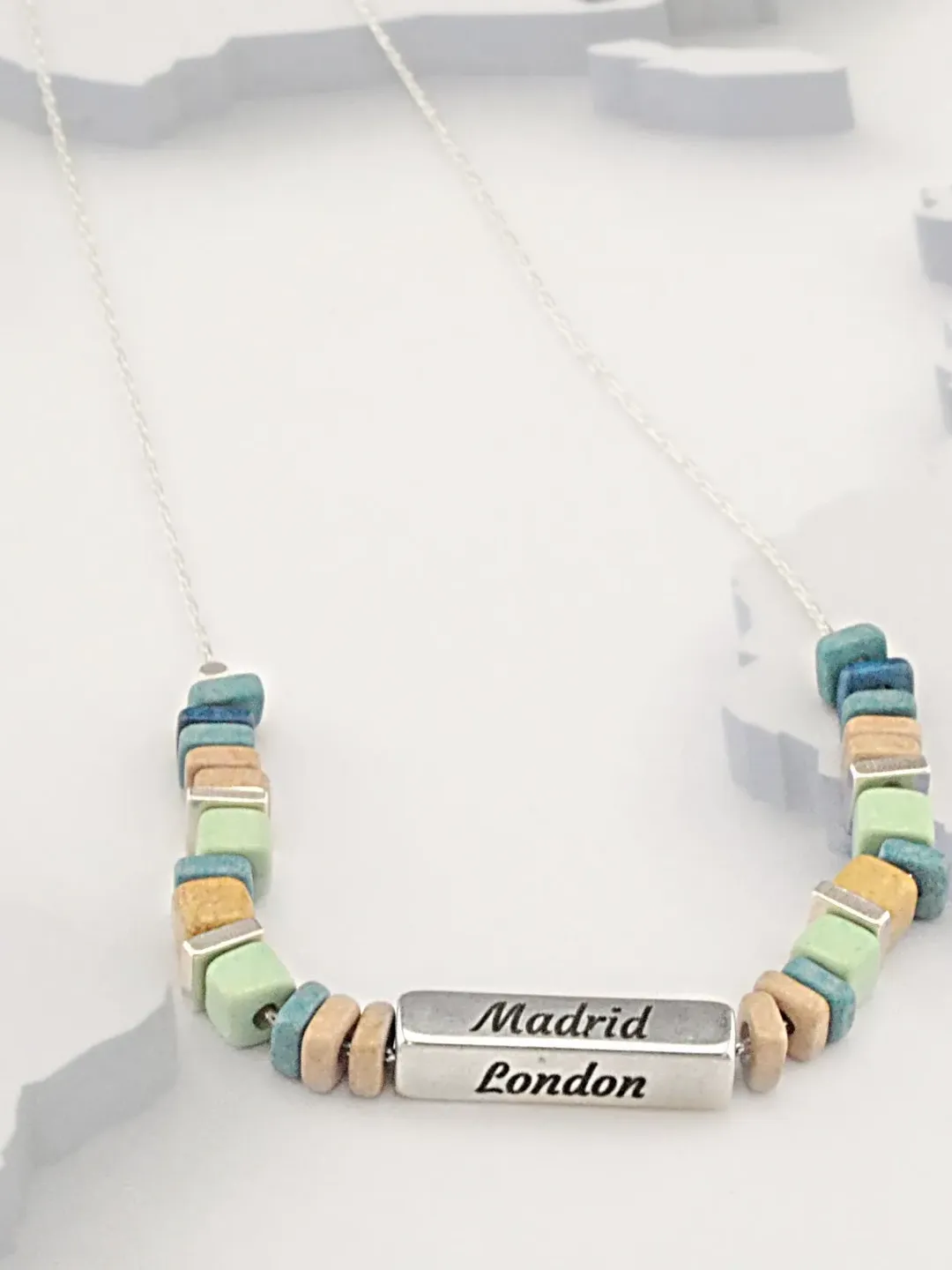 Custom Visited Cities Engraved Necklace | Personalized Traveler Necklace | Wanderlust Jewelry | Perfect Travel Lover Gift for Her/Graduation