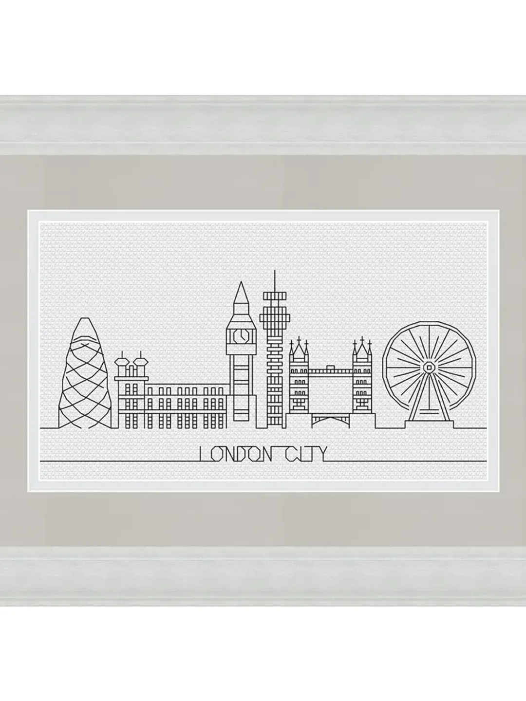 London Cross Stitch Pattern Modern, England Cross Stitch, Britain cross ...