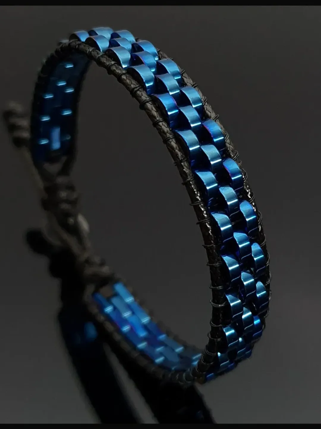 Blue Hematite Bracelet, Stylish Gifts, Gifts for Men, Present for Women, Sportive Wristlet, Unique Design Accessorize, Halloween Gifts
