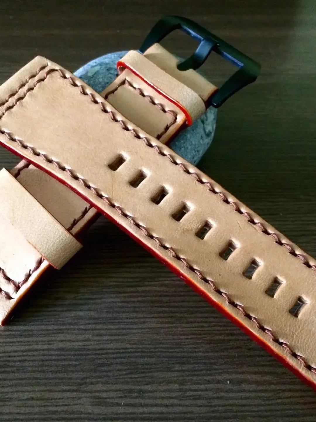 Leather watch strap, 28mm watch band, Beige leather watch band, Gift idea, Watch Strap for SevenFriday Watch, Watch Band for 24mm Buckle