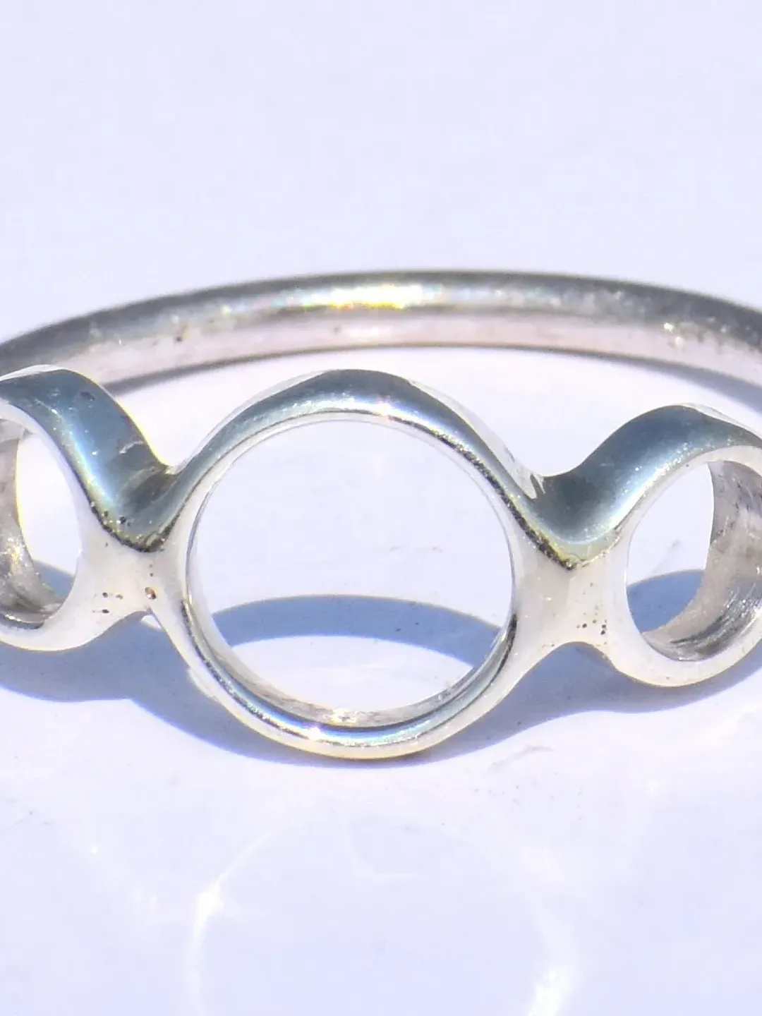 Hollow Ring, Silver Circle Ring, Handmade Ring, 925 Sterling Silver Ring, Chunky Ring, Boho Ring, Minimalist Ring, Geometric Ring