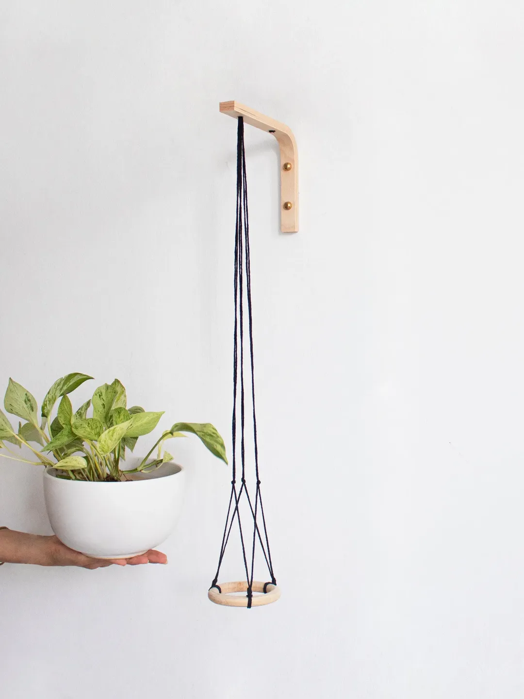 Wall Hanging Plant Holder, Wall Plant Hanger, Wooden Plant Holder, Hanging Plant Holder, Wall Hook For Hanging Plants, Plant hook