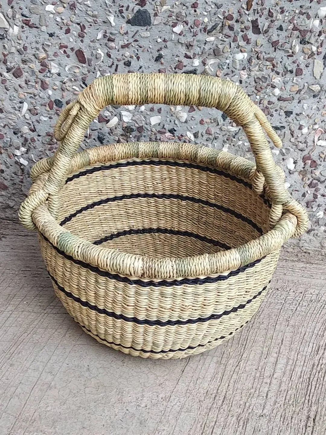 Small Basket | Bolga market basket | picnic basket |Market basket | Gift Basket | Woven Basket | African Basket| Fair trade Basket
