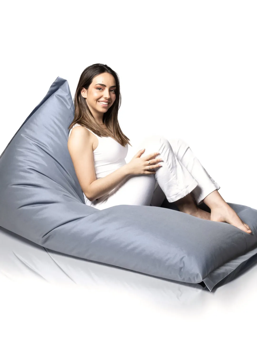 Outdoor Puff Cover without Filling for Pool or Garden - Bean Bag Chair or XXL Floor Cushion