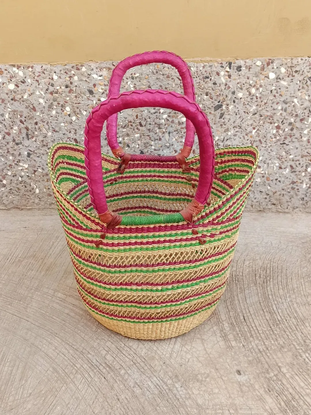 Shopping basket |African Market basket | Market bag | Kids  basket |Picnic basket |Fruit basket |Bolga basket | Straw bag | Makeup organizer