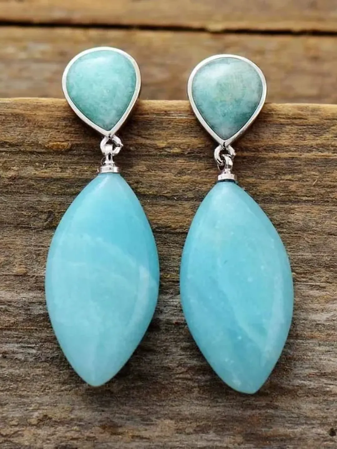 Amazonite Earrings, Amazonite Stone Earrings, Teardrop Earrings, Real Amazonite Earrings, Amazonite Drop Earring, Amazonite Silver Earrings