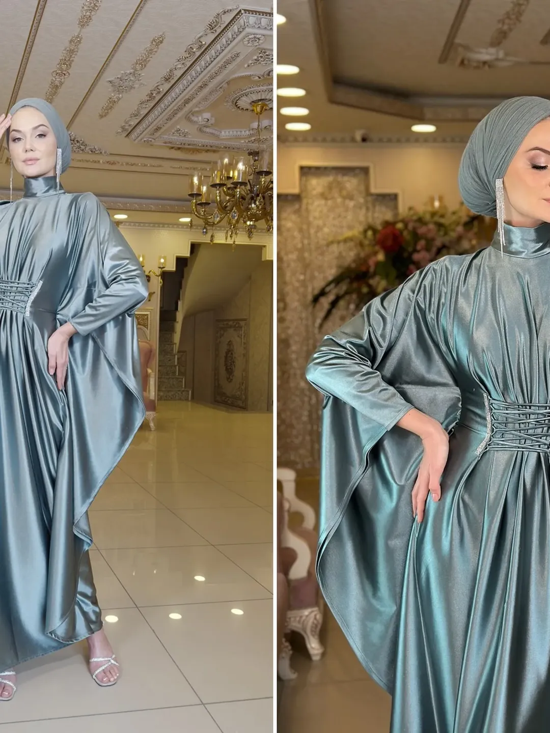 AHUNARE HIJAB - Wedding Dress, Muslim Evening Gown, Nikah, Islamic Wedding, Engagement, Bridesmaid