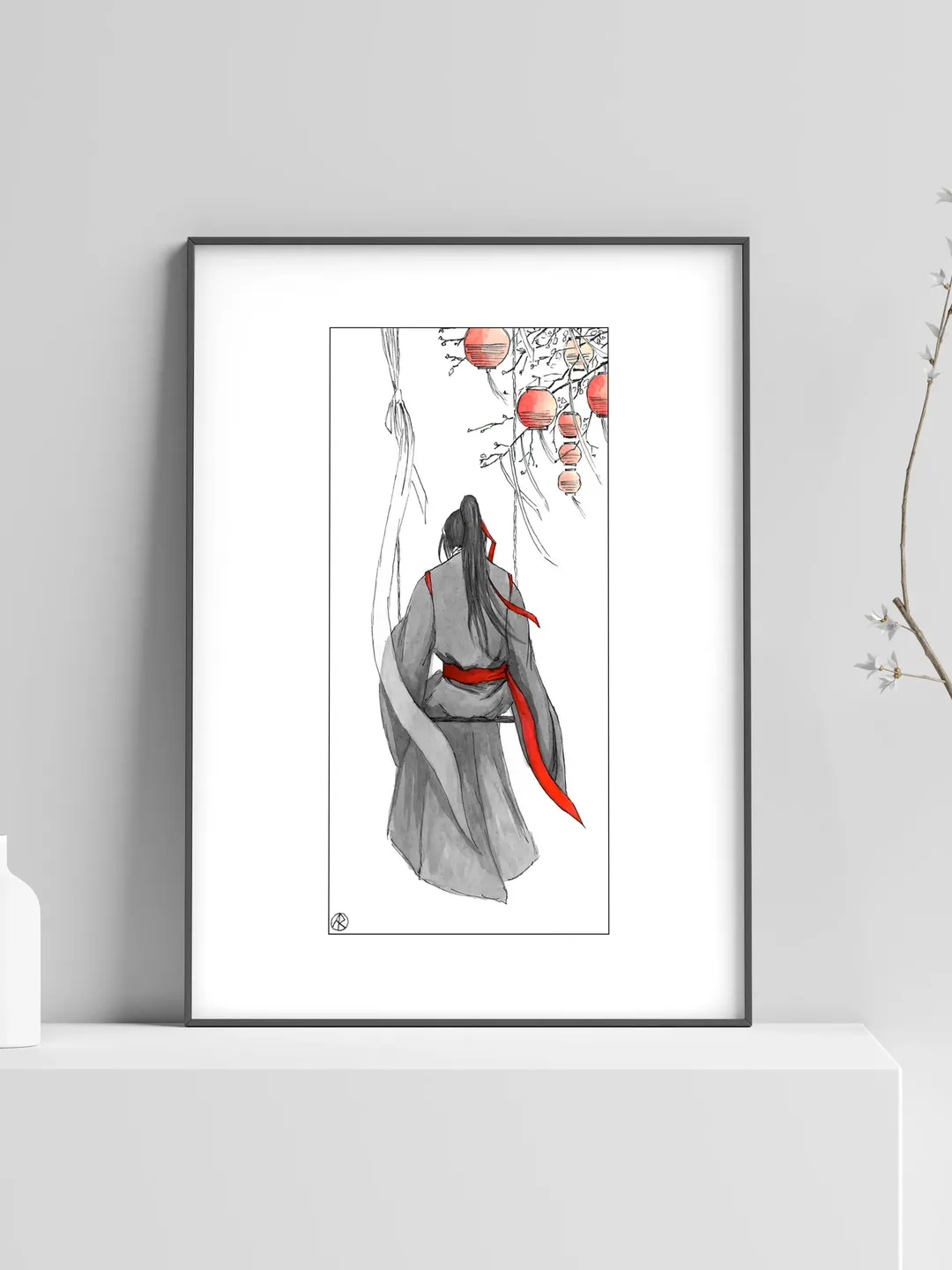 Art Print Swing inspired by Mo Dao Zu Shi / A4 / Forget About Regrets / Lan Wangji / Wei Wuxian