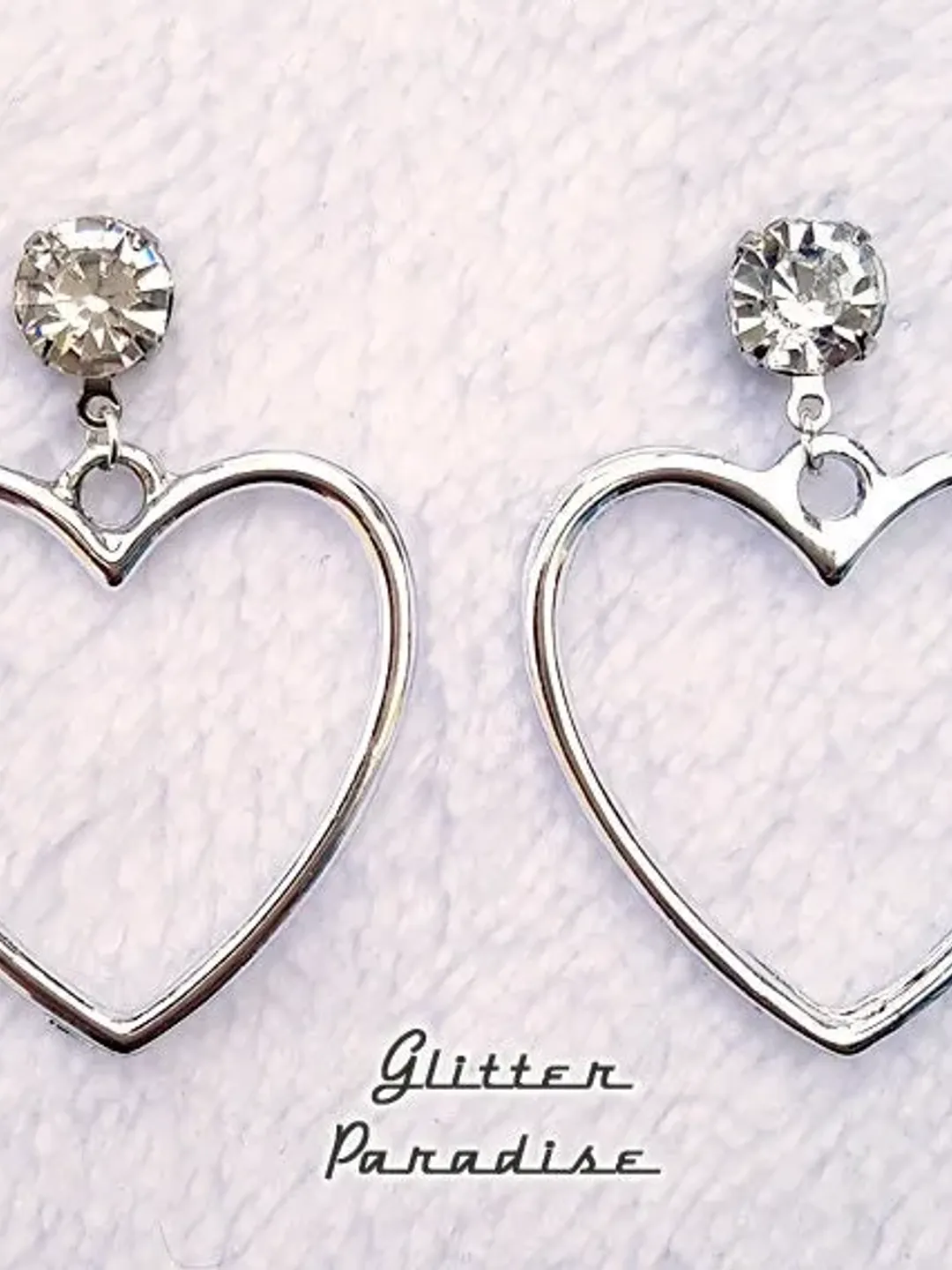 Retro Marilyn Heart Deluxe - Earrings - Heart Jewelry - Be My Valentine - I Love U - Romantic - Valentine's Jewelry Gift - Glitter Paradise®