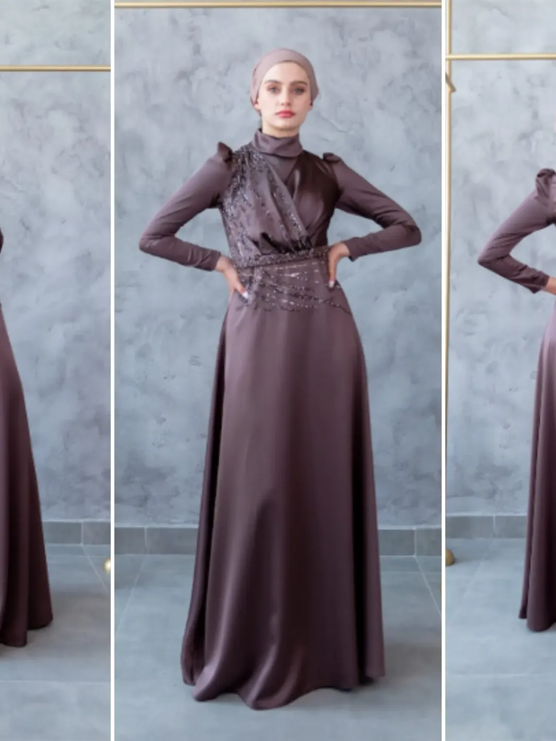 Ahunare Wedding Dress, Muslim Evening Gown, Nikah, Islamic Wedding, Engagement, Bridesmaid, Maxi Dress