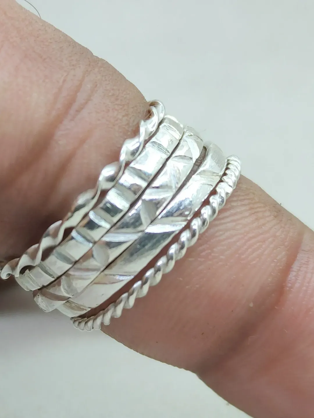 Stacking Ring, Set of 5, 925 Sterling Silver Ring, Dainty Ring, Statement Ring, Promise Ring, Handmade Ring, Woman Ring, Personalized Ring