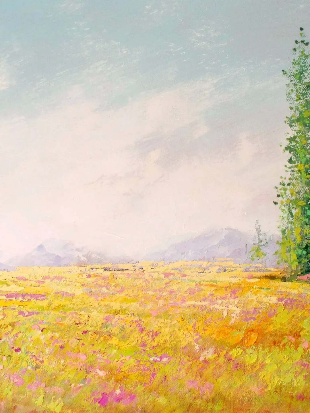 Landscape Painting ORIGINAL OIL PAINTING on Canvas, Provence Painting Original Impressionist Art by "Walperion"