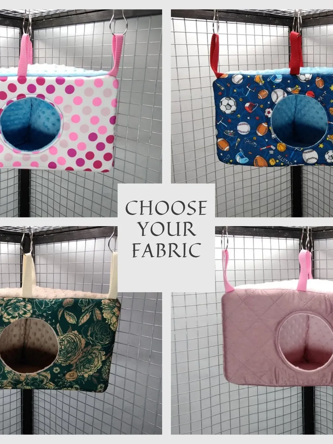 Corner rat hammock, chinchilla hammocks, hidey hole hammock,   chinchilla house, chinchilla cage accessories, ferret cage accessories