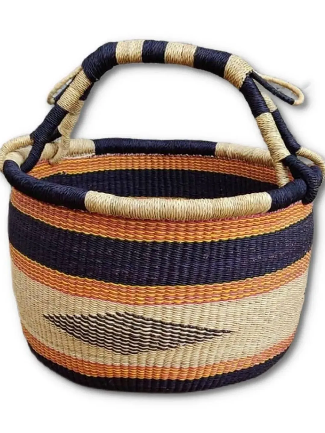 Ghana Market Basket | Harvest Basket |Shopping Basket | Fruit Basket | Picnic Basket | Beach Basket