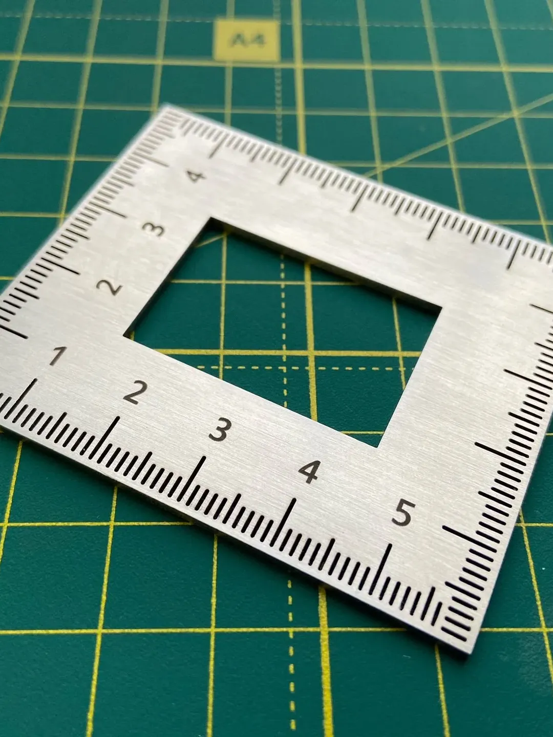Small Square Ruler Sizes Small Square ruler for leathercraft 3x2 inches or 5x6 cm, Stainless ...