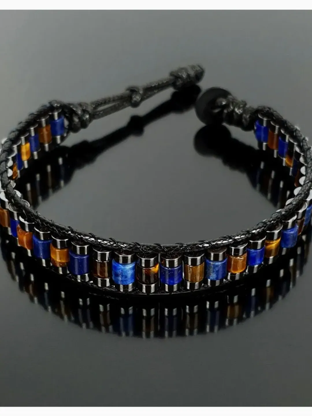 Lapis Lazuli Bracelet, Tiger's Eye Gemstone Armlets, Bracelets in Fashion, Delicate Accessorize, Souvenir Jewelery Present, Christmas Gifts