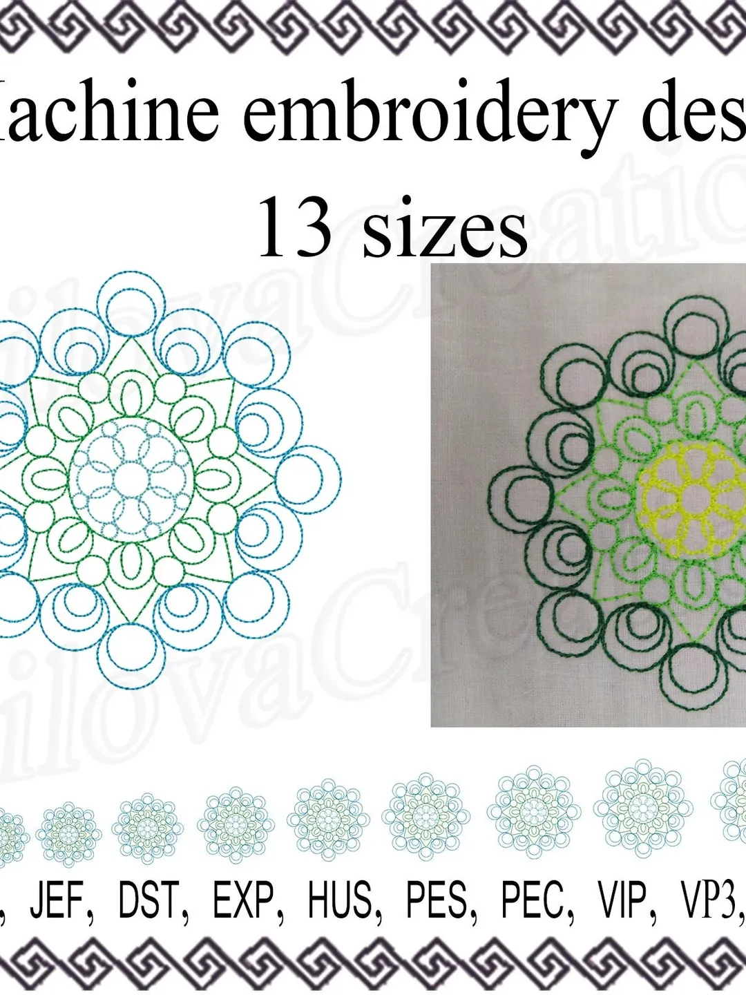 Machine Embroidery designs Mandala flower Embroidery design  flower  Embroidery Design.  Embroidery Frame. Instant Download