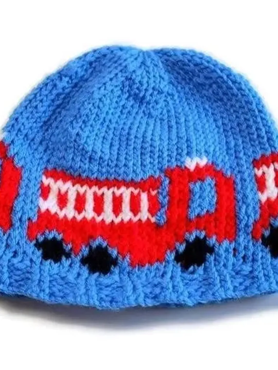 Fire Truck Hat, Little Fireman, Boy's First Hat, Baby Gift Ideas for Boys, Just Like Daddy, Gender Reveal Prop, Sizes: Preemie & 0-3 Months