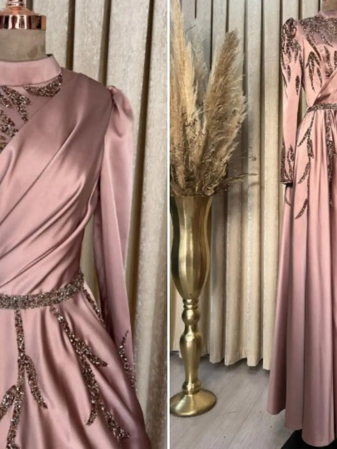 Ahunare Wedding Dress, Muslim Evening Gown, Nikah, Islamic Wedding, Engagement, Bridesmaid, Maxi Dress