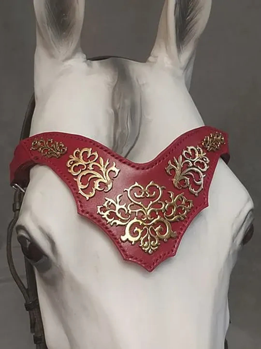 Medieval browband for horses Handmade horse brow band Custom size & gift box