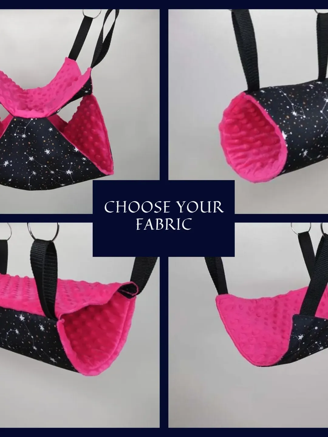 Rat hammock set, ferret hammock set,  sugar glider cage set, set of hammocks for small animals, rodents cage accessories