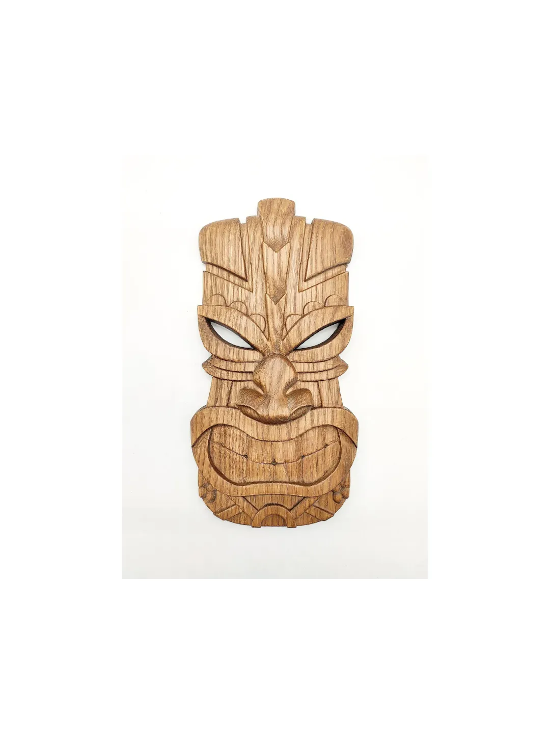 OAK African wood mask, Wooden Tiki Mask, Wood decor, wall decor, wall panel, wooden wall panel, wooden mask, hawaiian tiki mask, carved mask
