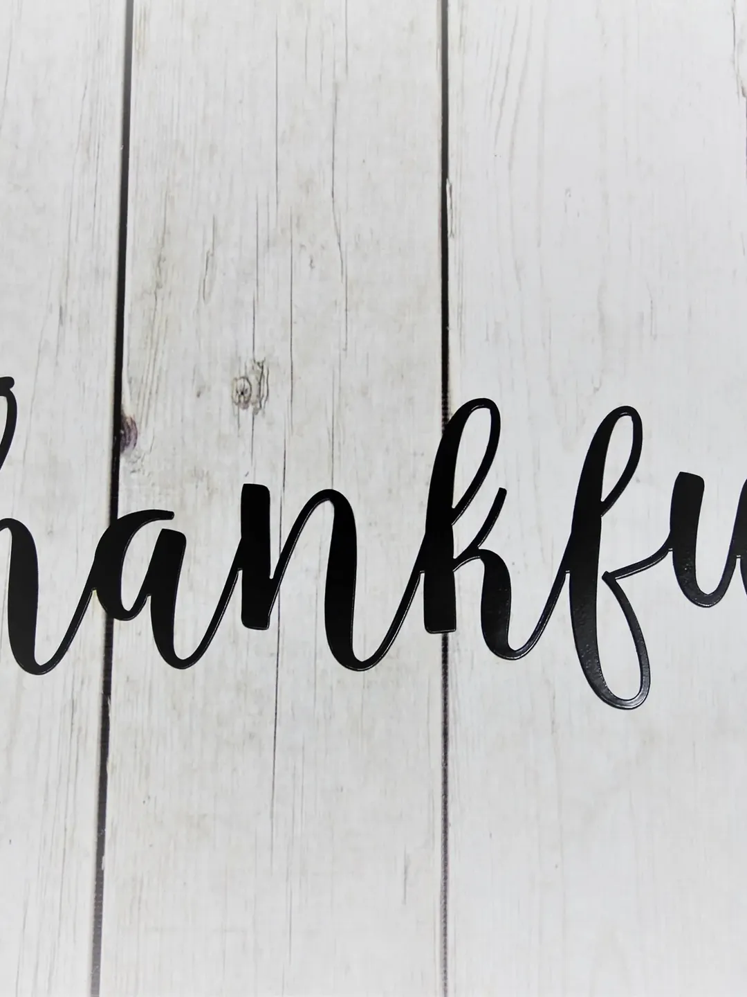 Thankful Metal Wall Decor, Thankful Home Decor, Metal Word Wall Art