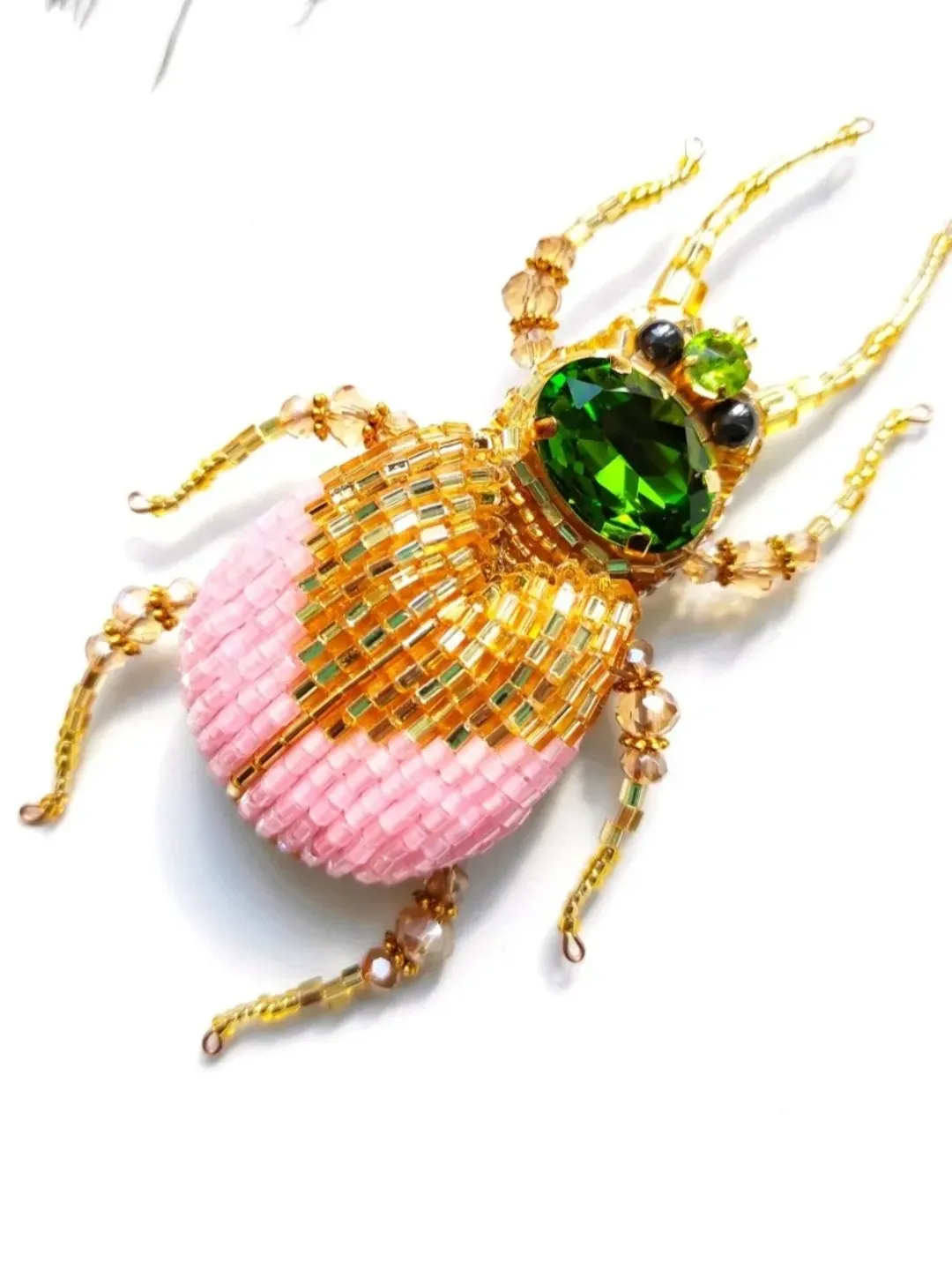 Beaded insect brooch, insect pin, mooth brooch, butterfly brooch, bug pin, bee brooch, bug brooch, insects, madam toto