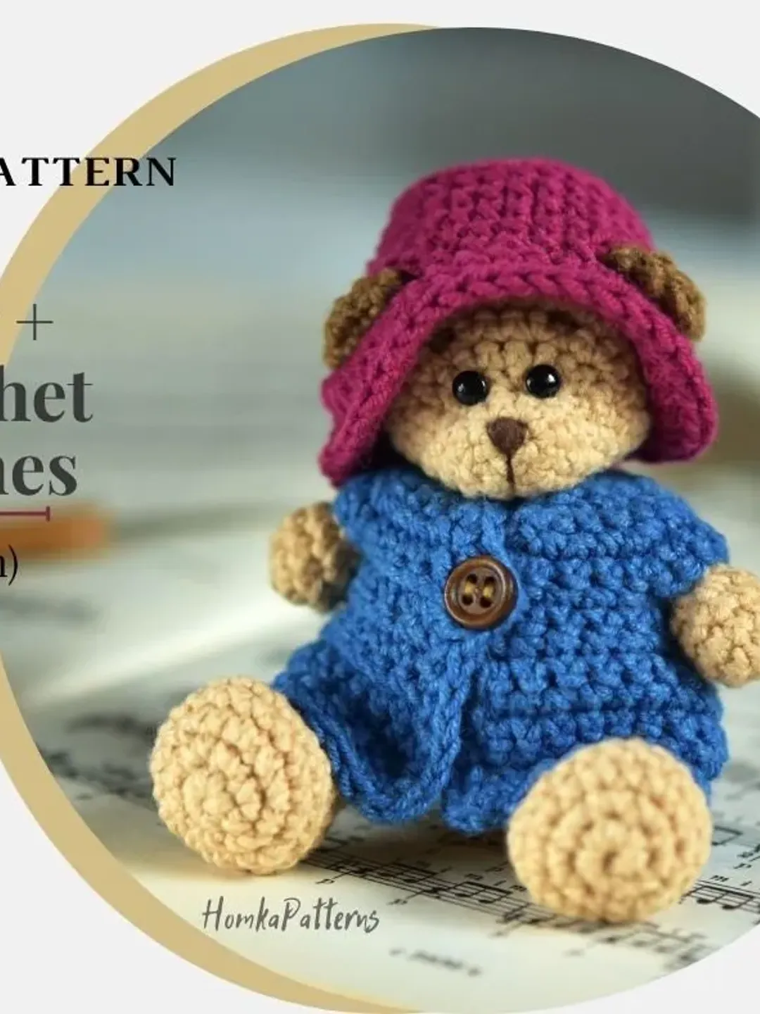 Crochet Pocket Bear Pattern and Crochet Teddy Bear Clothes