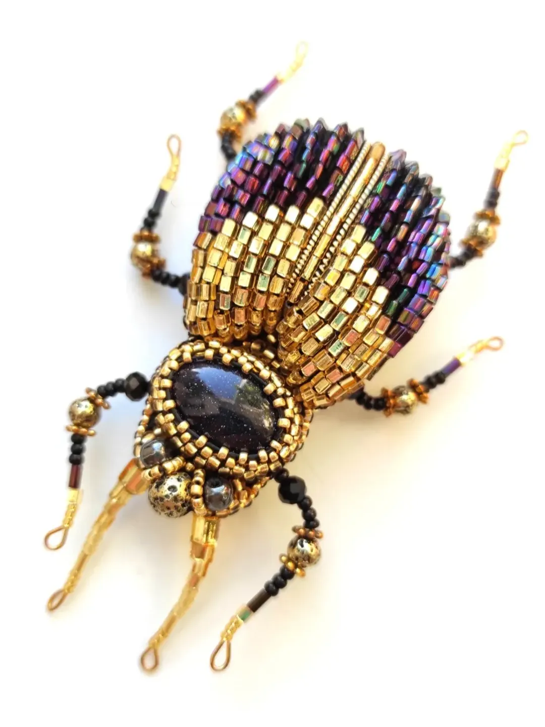 Beaded insect brooch, insect pin, mooth brooch, butterfly brooch, bug pin, bee brooch, bug brooch, insects, madam toto