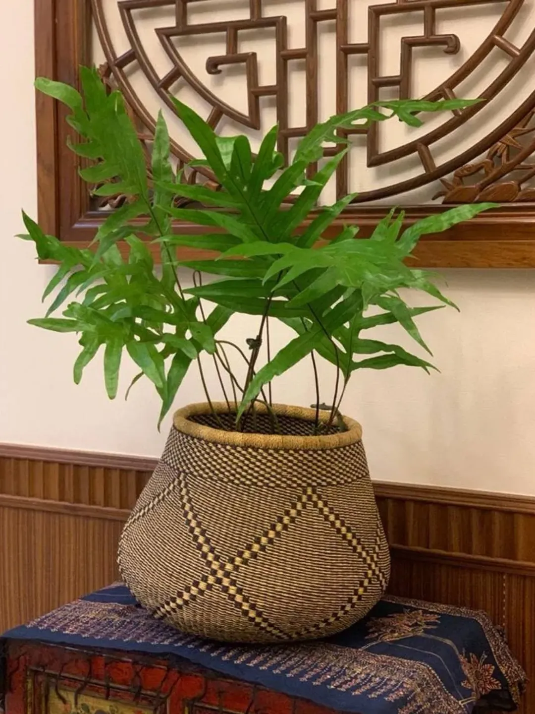 African Basket, Handmade Flower Pot, Plant Basket, Personalized Home Decor, Bolga Basket, Modern Home Decor, Woven Basket