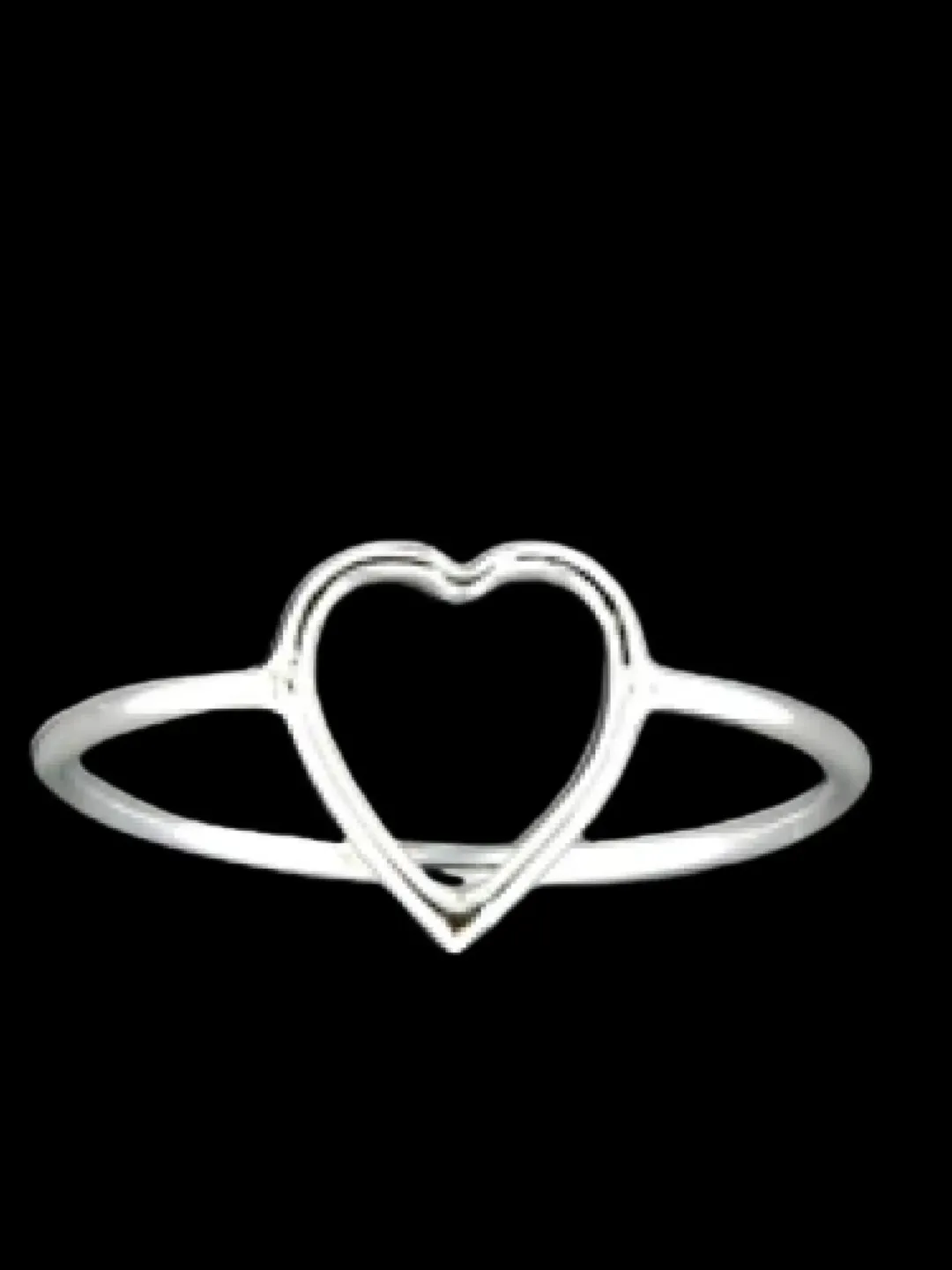 Sterling silver heart toe ring | 925 heart ring | stacking ring | fitted Sized Round